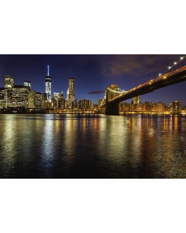 Towards the Skyline -2 - photographie Nicolas Mazières 
New-York depuis Brooklyn Park et à côté du Brooklyn Bridge