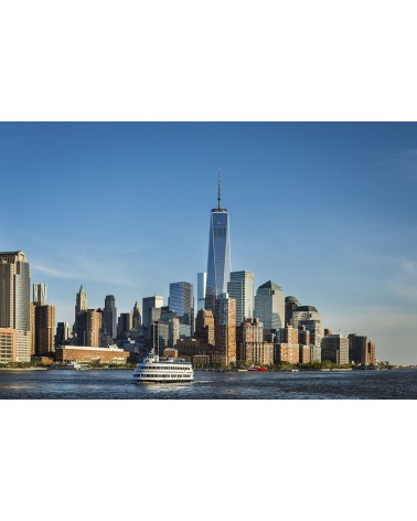 Liberty Island - photographie Nicolas Mazières 
Vue de l’ile de Manhattan depuis l’Upper Bay
