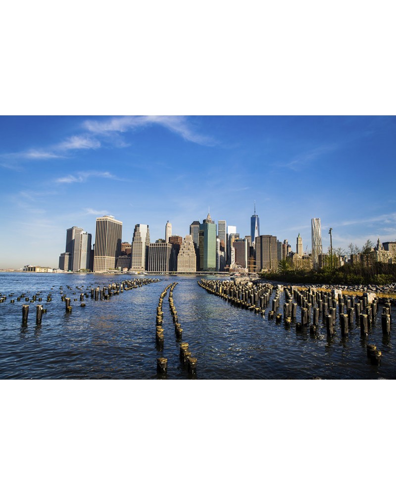 Manhattan from Brooklyn - photographie Nicolas Mazières 
Vue de l’ile de Manhattan depuis le Brooklyn Park