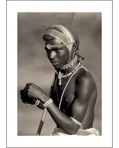 Young guerrier Samburu - photographie Jacques-Michel Coulandeau 
Jeune guerrier Samburu
