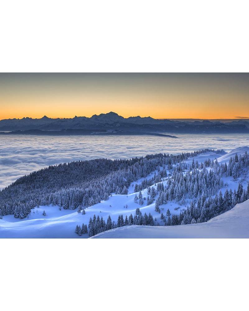 
Montagnes du Jura - photographie Nicolas Gascard 

Mont Blanc et mer de nuages au lever du jour.